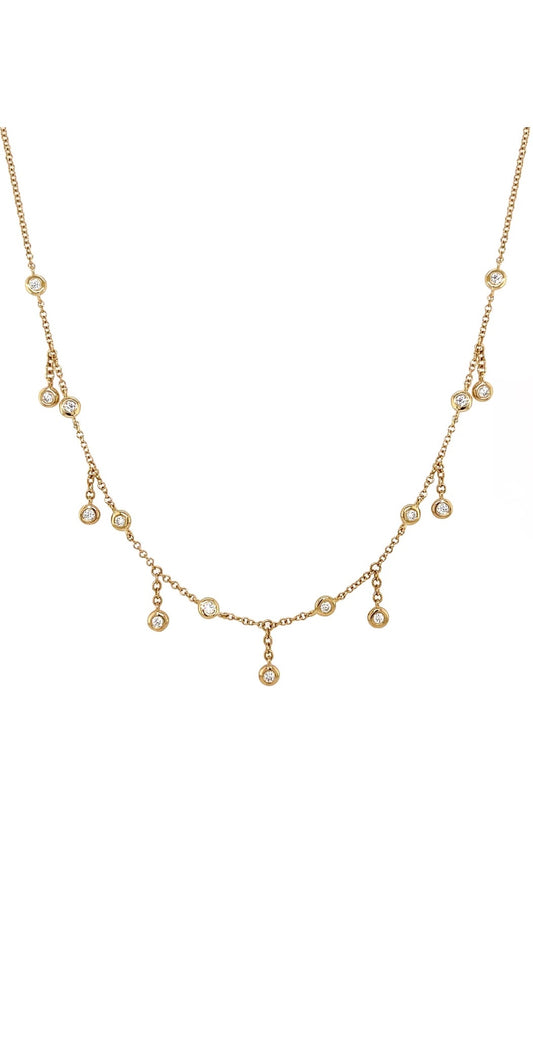Dangling Diamonds NecklaceĀ