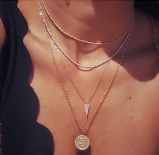 Diamond cut bead chain