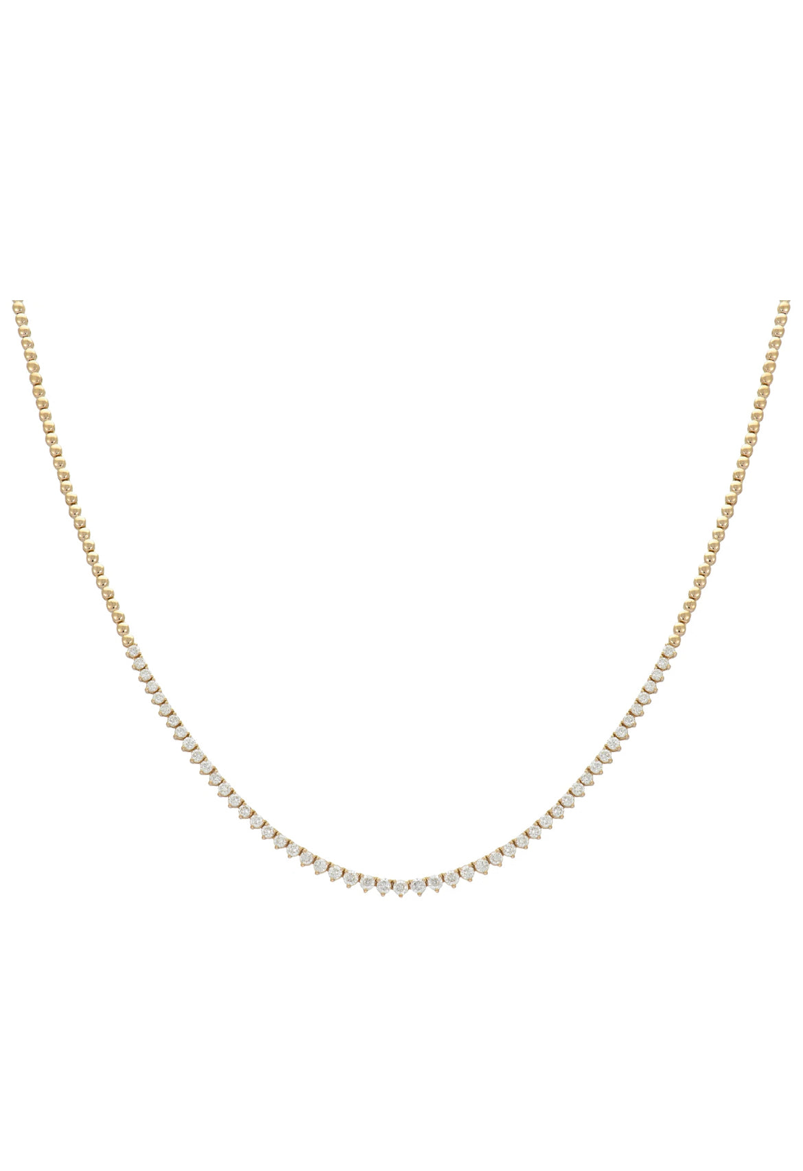 Halfway Diamond Tennis Necklace