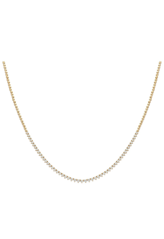 Halfway Diamond Tennis Necklace