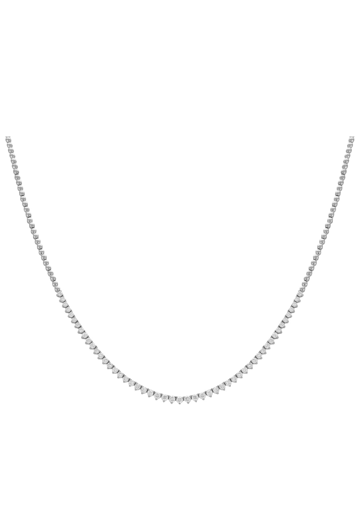 Halfway Diamond Tennis Necklace