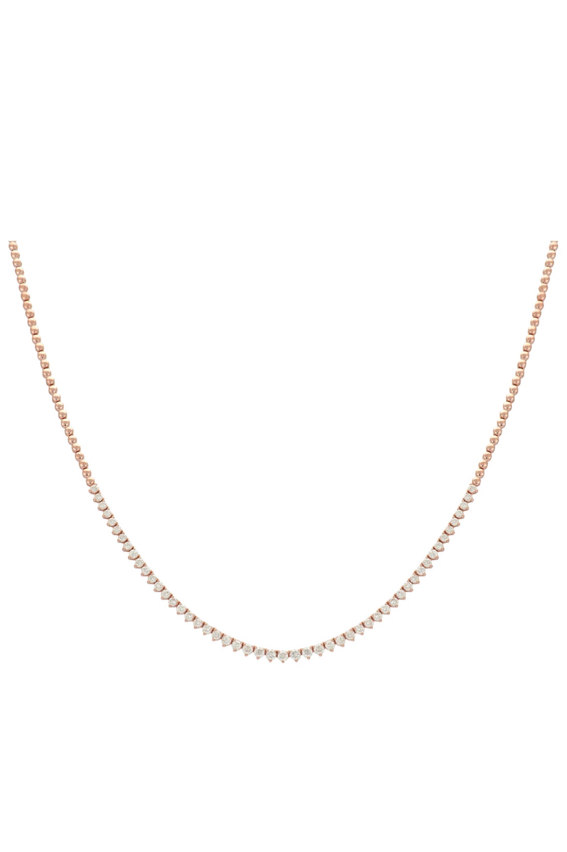 Halfway Diamond Tennis Necklace