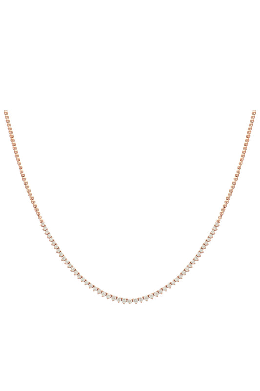 Halfway Diamond Tennis Necklace