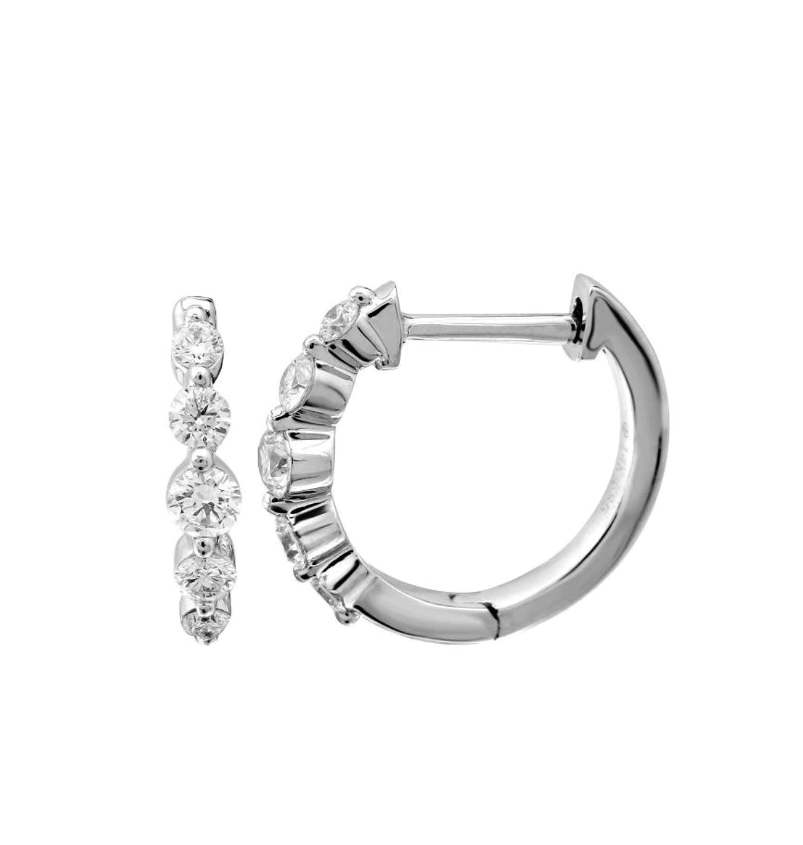 Graduated Diamond Huggies