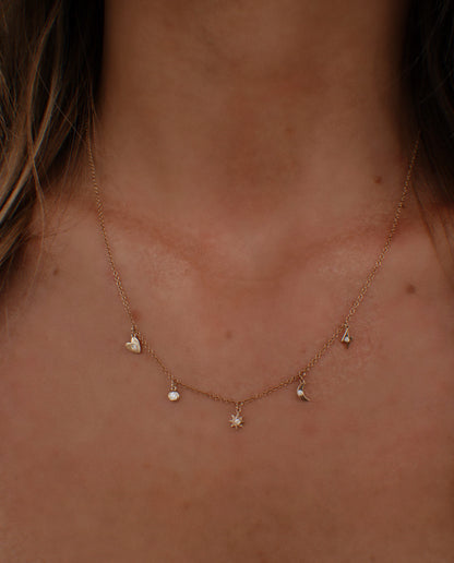 Mini charm necklace