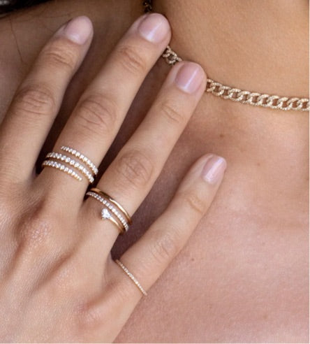 Diamond Heart Illusion Ring