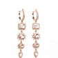 Rose Gold Moonstone Diamond Huggie Drops